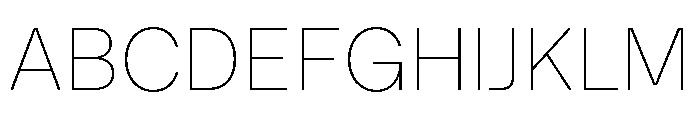 Citerne Thin Font UPPERCASE