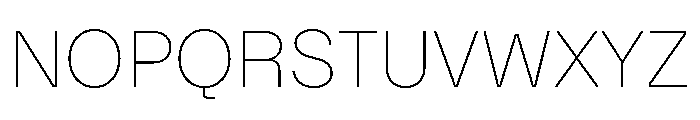 Citerne Thin Font UPPERCASE