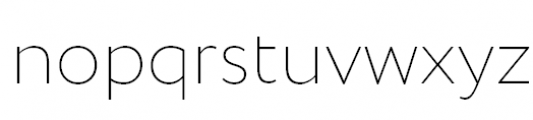 Circe Extra Light Font LOWERCASE