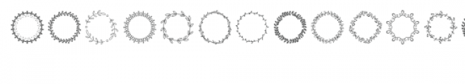 circle 2 dingbats Font UPPERCASE