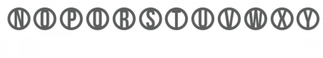 circle monogram font Font LOWERCASE