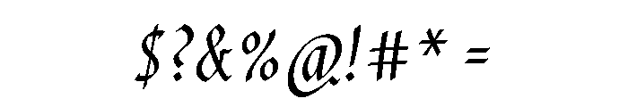 Cilati Regular Font OTHER CHARS