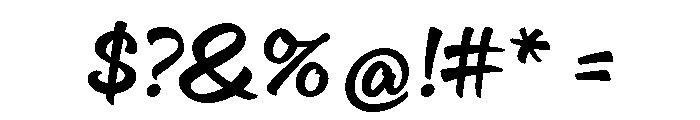 Cinema Script Regular Font OTHER CHARS