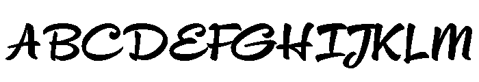 Cinema Script Regular Font UPPERCASE