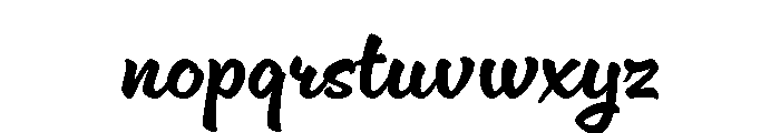 Cinema Script Regular Font LOWERCASE