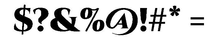Cinzel Black Font OTHER CHARS