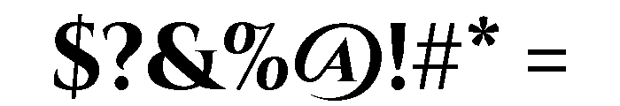 Cinzel Bold Font OTHER CHARS