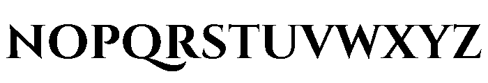 Cinzel Bold Font UPPERCASE