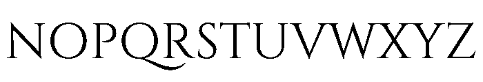 Cinzel Regular Font UPPERCASE