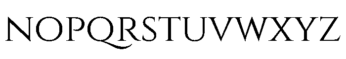 Cinzel Regular Font LOWERCASE