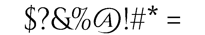 Cinzel Font OTHER CHARS