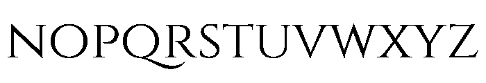 Cinzel Font LOWERCASE