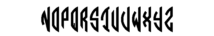 Circle Monogram Left Font UPPERCASE