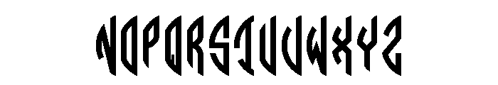 Circle Monogram Left Font LOWERCASE