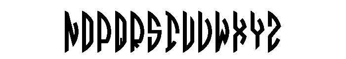 Circle Monogram Right Font UPPERCASE
