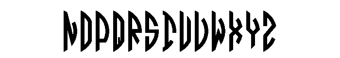 Circle Monogram Right Font LOWERCASE