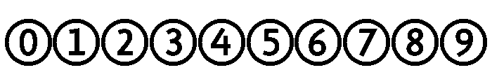 Circled Caps Regular Font OTHER CHARS