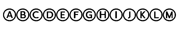 Circled Caps Regular FONT