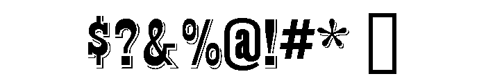 Circus Regular Font OTHER CHARS