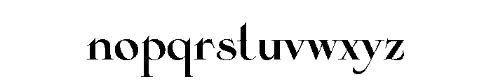 Cisne Short Bold Font LOWERCASE