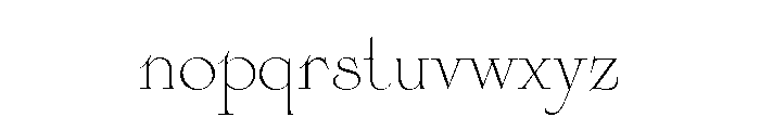 Cisne Short Light Font LOWERCASE