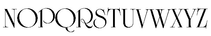 Cisne Short Medium Font UPPERCASE