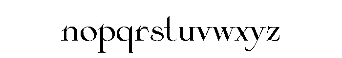 Cisne Short Medium Font LOWERCASE