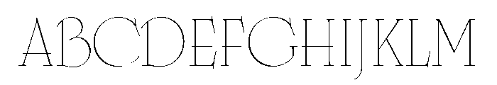 Cisne Short Thin Font UPPERCASE