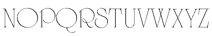 Cisne Short Thin Font UPPERCASE