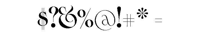 Cisne Tall Bold Font OTHER CHARS