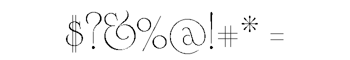 Cisne Tall Light Font OTHER CHARS