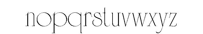 Cisne Tall Light Font LOWERCASE