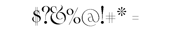Cisne Tall Medium Font OTHER CHARS