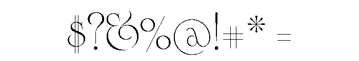 Cisne Tall Regular Font OTHER CHARS
