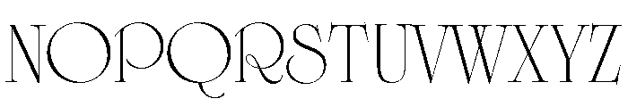Cisne Tall Regular Font UPPERCASE