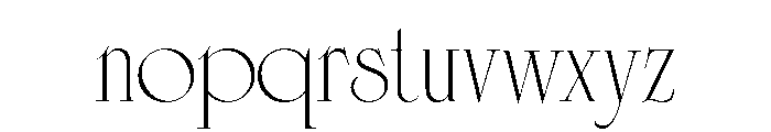 Cisne Tall Regular Font LOWERCASE