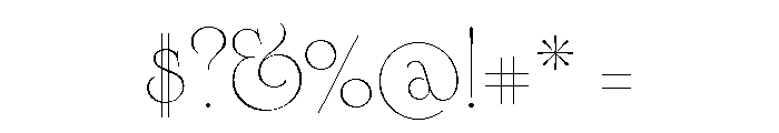 Cisne Tall Thin Font OTHER CHARS