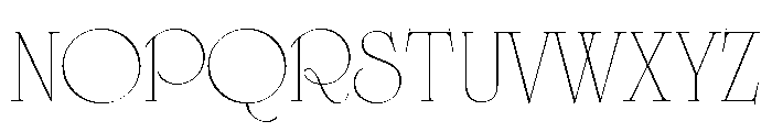 Cisne Tall Thin Font UPPERCASE