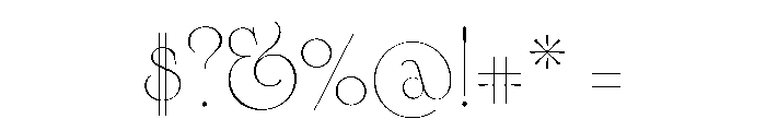 Cisne Font OTHER CHARS