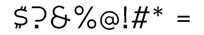 Citrine Regular Font OTHER CHARS