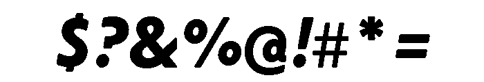 Citron Grotesque Black Italic Font OTHER CHARS