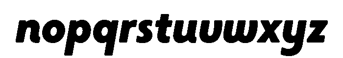 Citron Grotesque Black Italic Font LOWERCASE