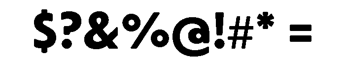 Citron Grotesque Black Font OTHER CHARS
