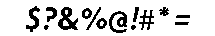 Citron Grotesque Bold Italic Font OTHER CHARS