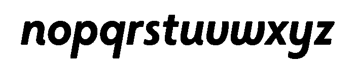 Citron Grotesque Bold Italic Font LOWERCASE