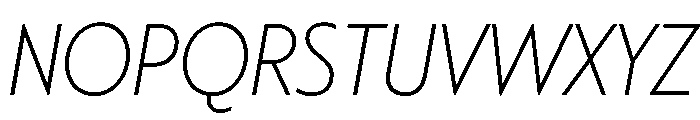 Citron Grotesque Extra Light Italic Font UPPERCASE
