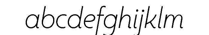 Citron Grotesque Extra Light Italic FONT