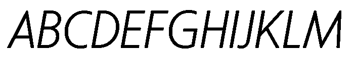 Citron Grotesque Light Italic Font UPPERCASE