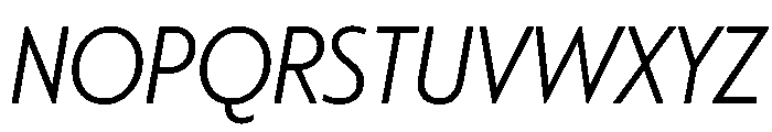 Citron Grotesque Light Italic Font UPPERCASE