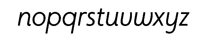 Citron Grotesque Light Italic Font LOWERCASE